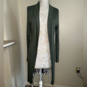 Good condition XL army green cardigan.